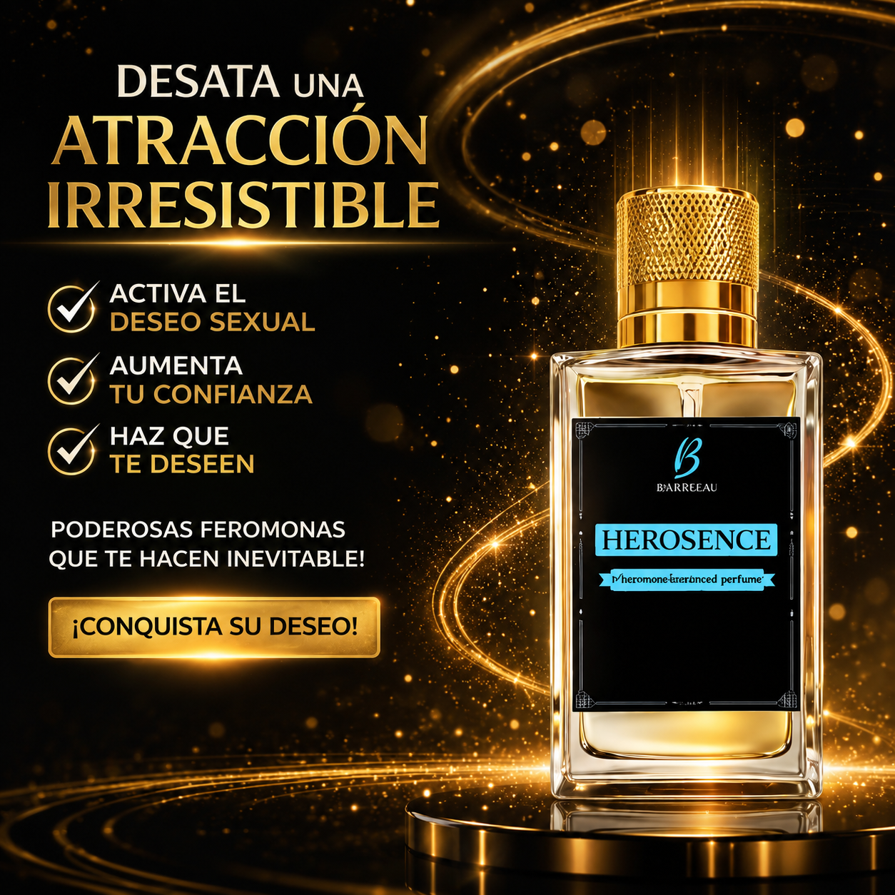 HEROSENCE 100 ml 💎 La esencia de la atracción irresistible 👑